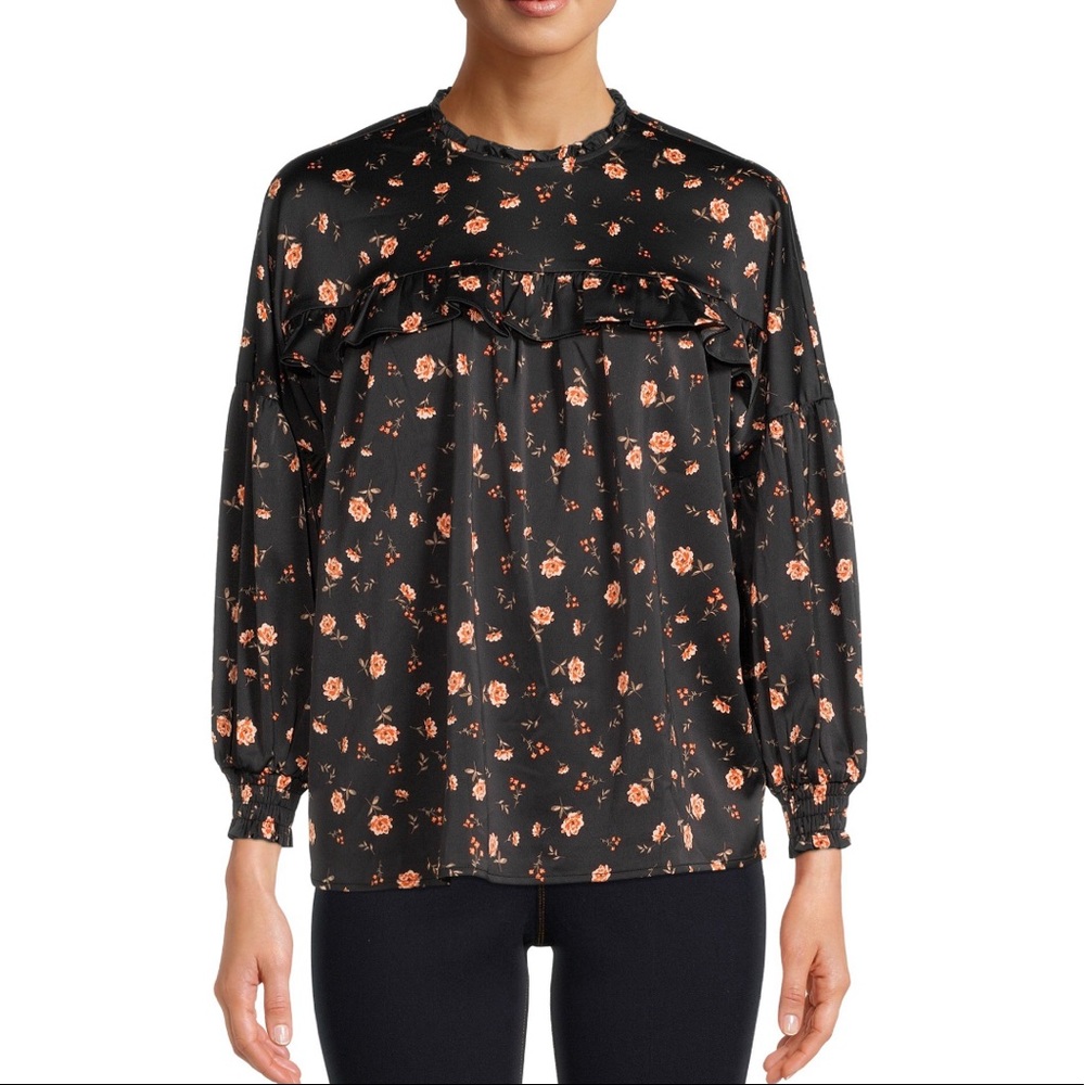 Floral Print Feminine Top NWT | Small
